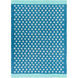 Picnic 36 X 24 inch Bright Blue, Aqua, White Rug
