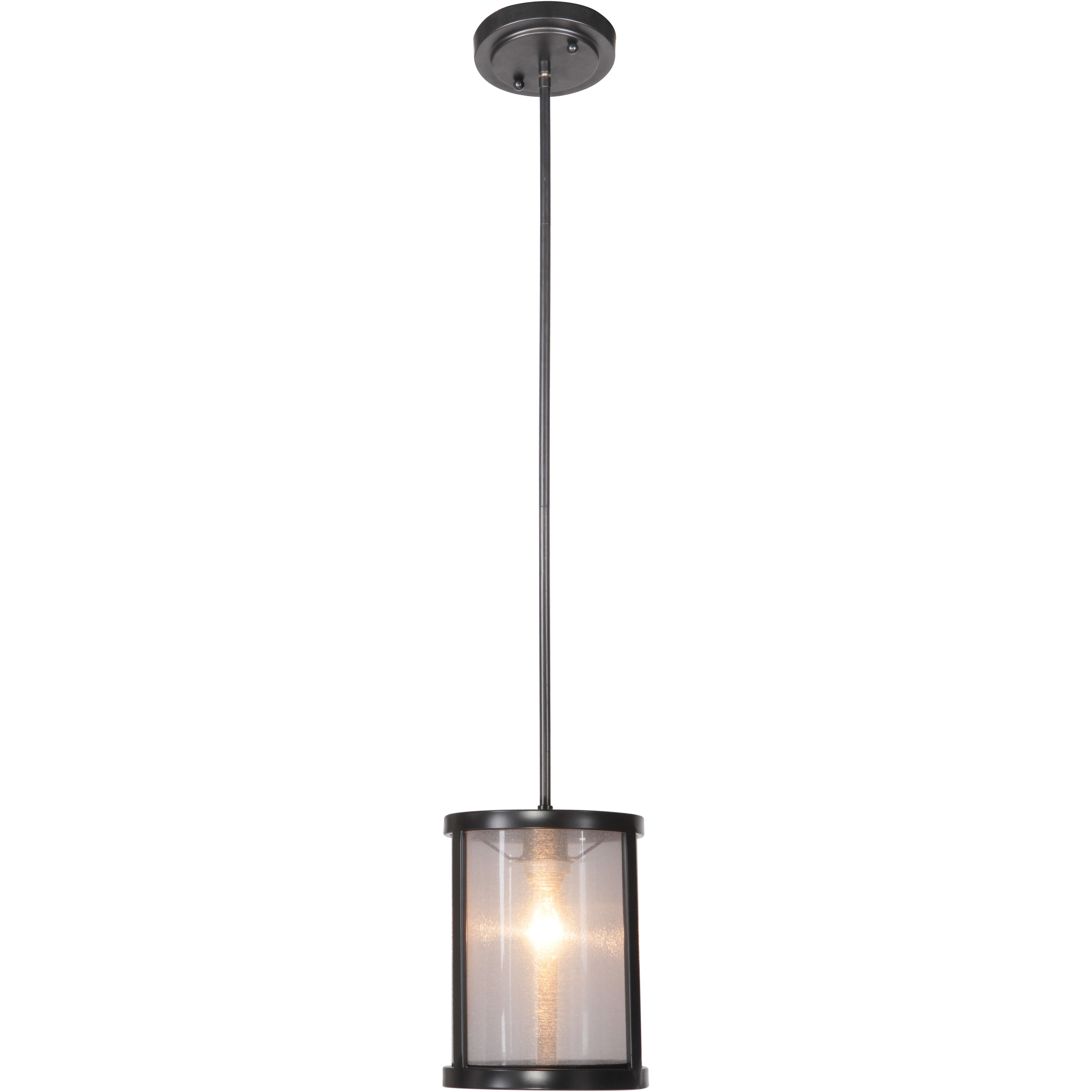 Danbury 1 Light 8 inch Matte Black Mini Pendant Ceiling Light