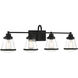 Mannsdale 4 Light 33 inch Coal Bath Vanity Wall Light