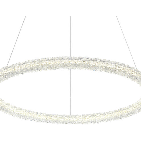 Arielle LED 32 inch Chrome Down Chandelier Ceiling Light