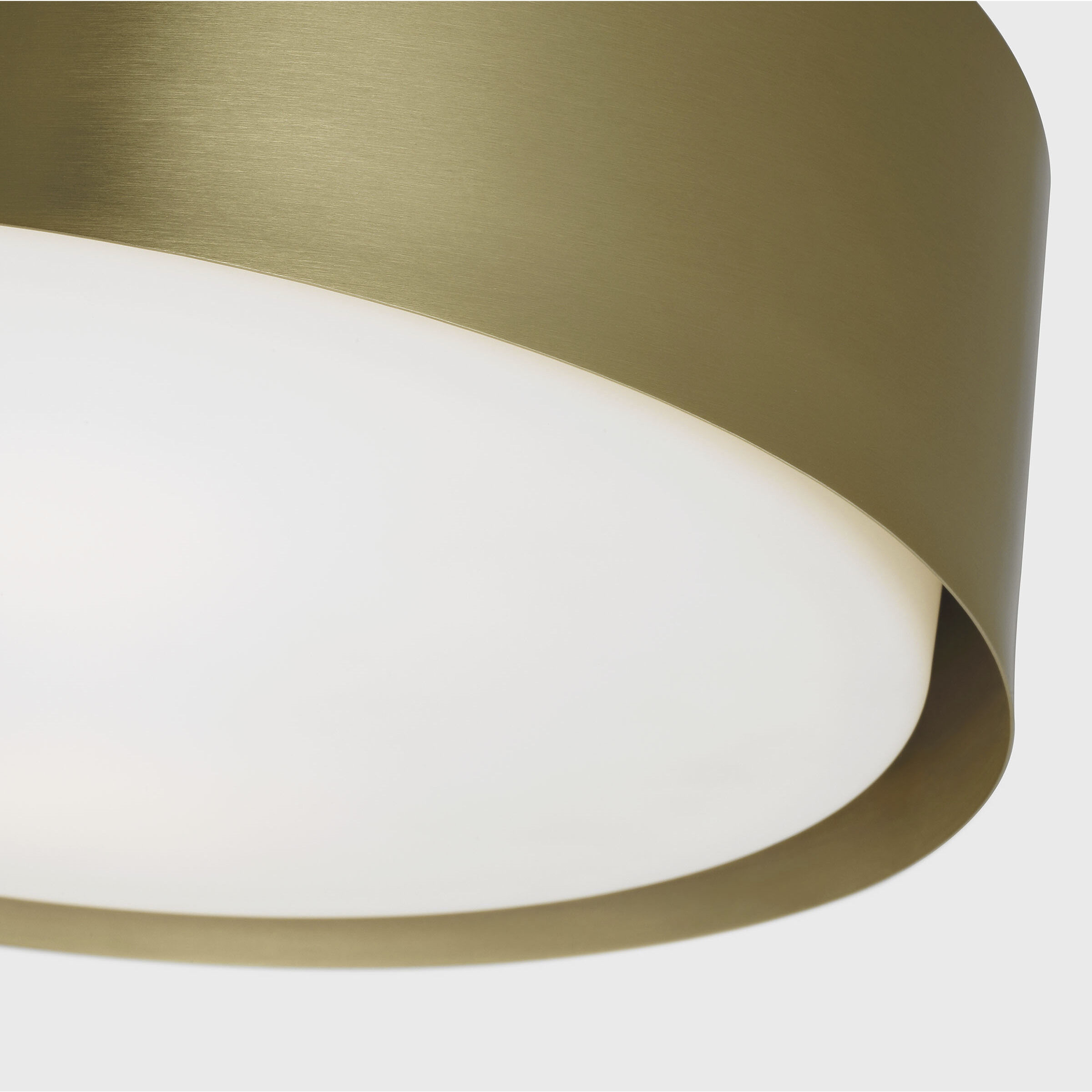 Drew & Jonathan Dartmore 2 Light 15 inch Satin Brass Flush Mount Ceiling Light, Medium