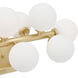 Arya LED 8 inch Satin Gold Wall Light