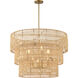 Bungalow Heaven 6 Light 32 inch Soft Brass Pendant Ceiling Light