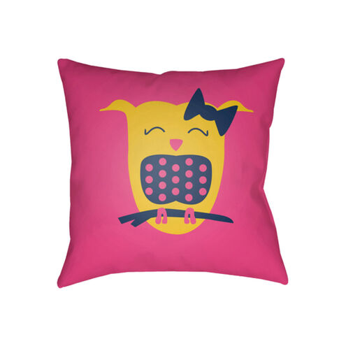 Littles 20 X 20 inch Yellow and Pink Outdoor Throw Pillow