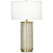 Marigold 28 inch 150.00 watt Brass Table Lamp Portable Light