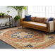 Zeus 96 inch Brick Red Rug in 8 Ft Round, Round
