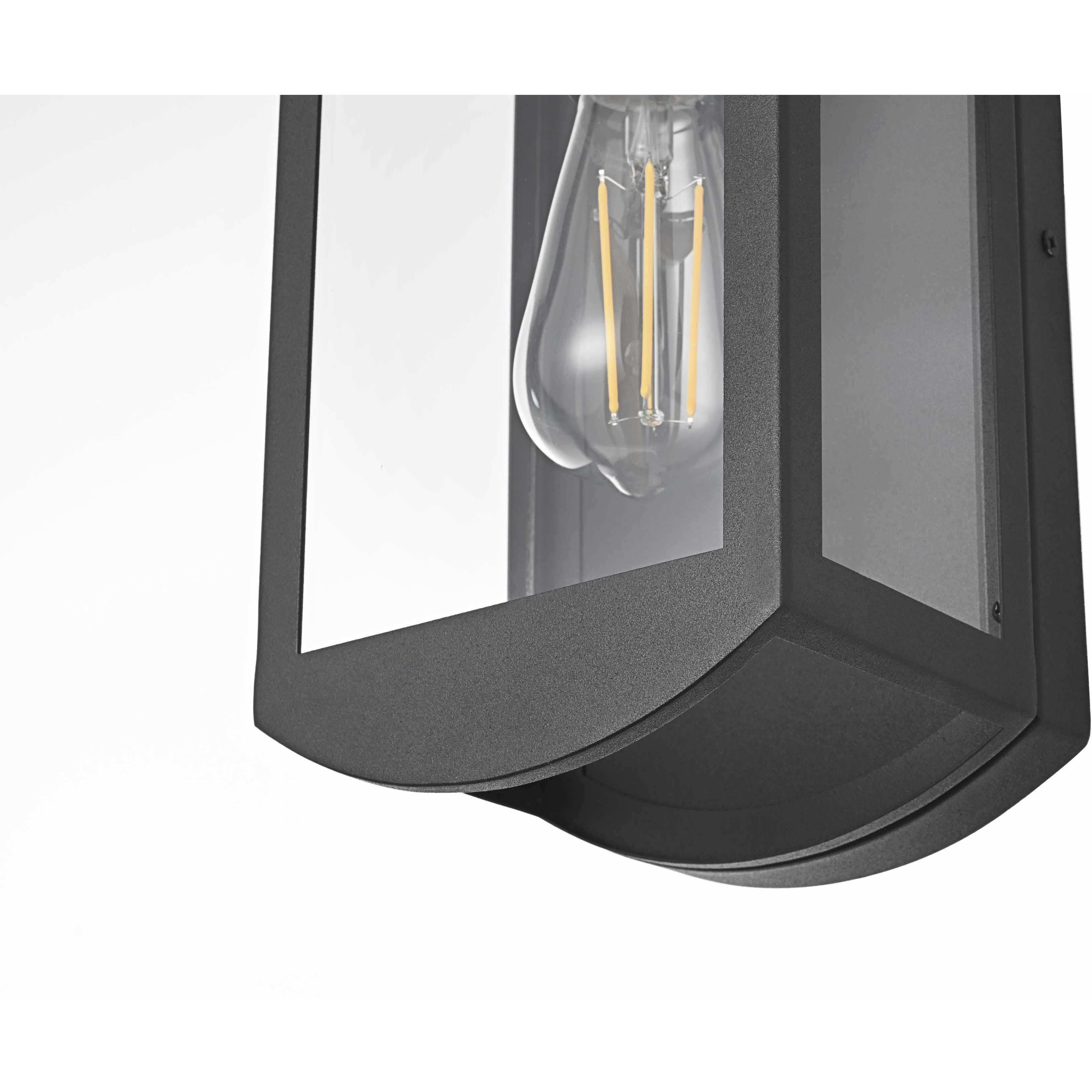 Miles 1 Light 12 inch Black Outdoor Wall Sconce