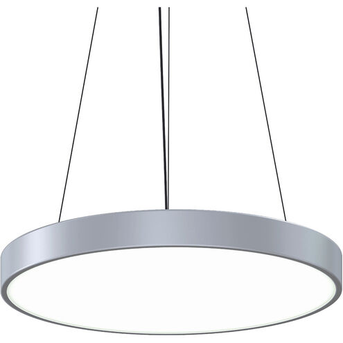 Pi LED 24 inch Bright Satin Aluminum Pendant Ceiling Light