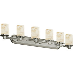 Alabaster Rocks 6 Light 43.75 inch Bathroom Vanity Light