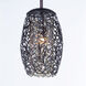 Arabesque 1 Light 6.5 inch Oil Rubbed Bronze Mini Pendant Ceiling Light in Cognac