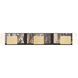 Kasha LED 27.75 inch Gold and Black Vanity Light Wall Light