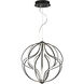 Aura LED 24 inch Black Single Pendant Ceiling Light