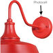 Dorado 1 Light 12 inch Red and White Outdoor Wall