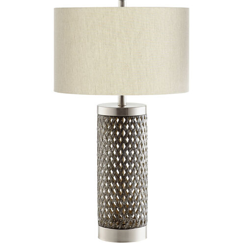 Fiore 29 inch 100.00 watt Satin Nickel Table Lamp Portable Light