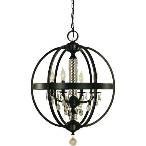 Olivia 4 Light 22 inch Matte Black Dining Chandelier Ceiling Light