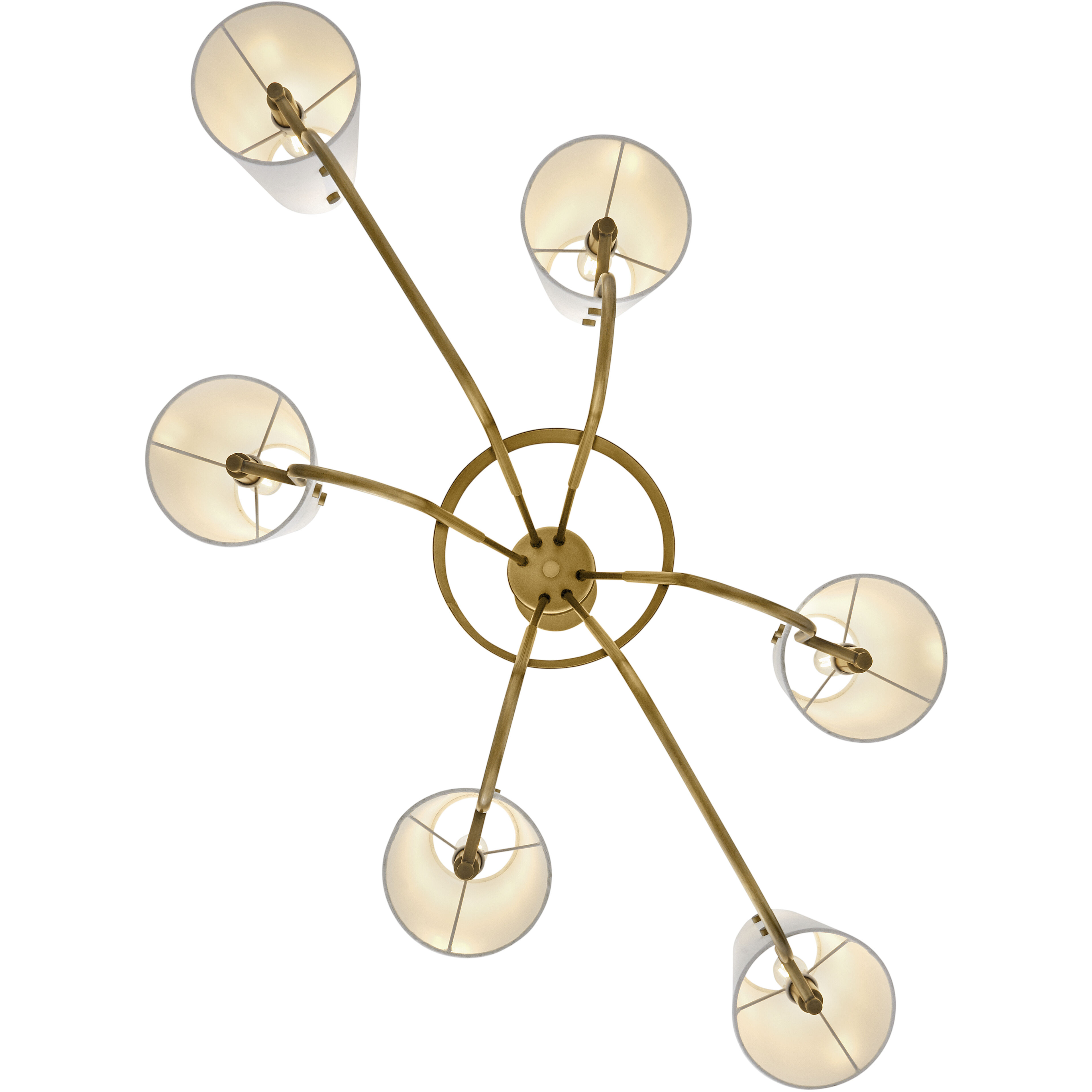 Aston 46.06 inch Heritage Brass Indoor Linear Chandelier Ceiling Light