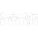 Lauren 4 Light 30.5 inch Matte Black Vanity Wall Light