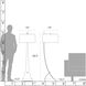 Stasis 58.5 inch 150 watt Ink Floor Lamp Portable Light in Natural Anna
