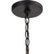 Barrow 3 Light 12 inch Matte Black with Birchwood Chandelier Ceiling Light