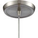 Capri 1 Light 5 inch Gray with Satin Nickel Mini Pendant Ceiling Light