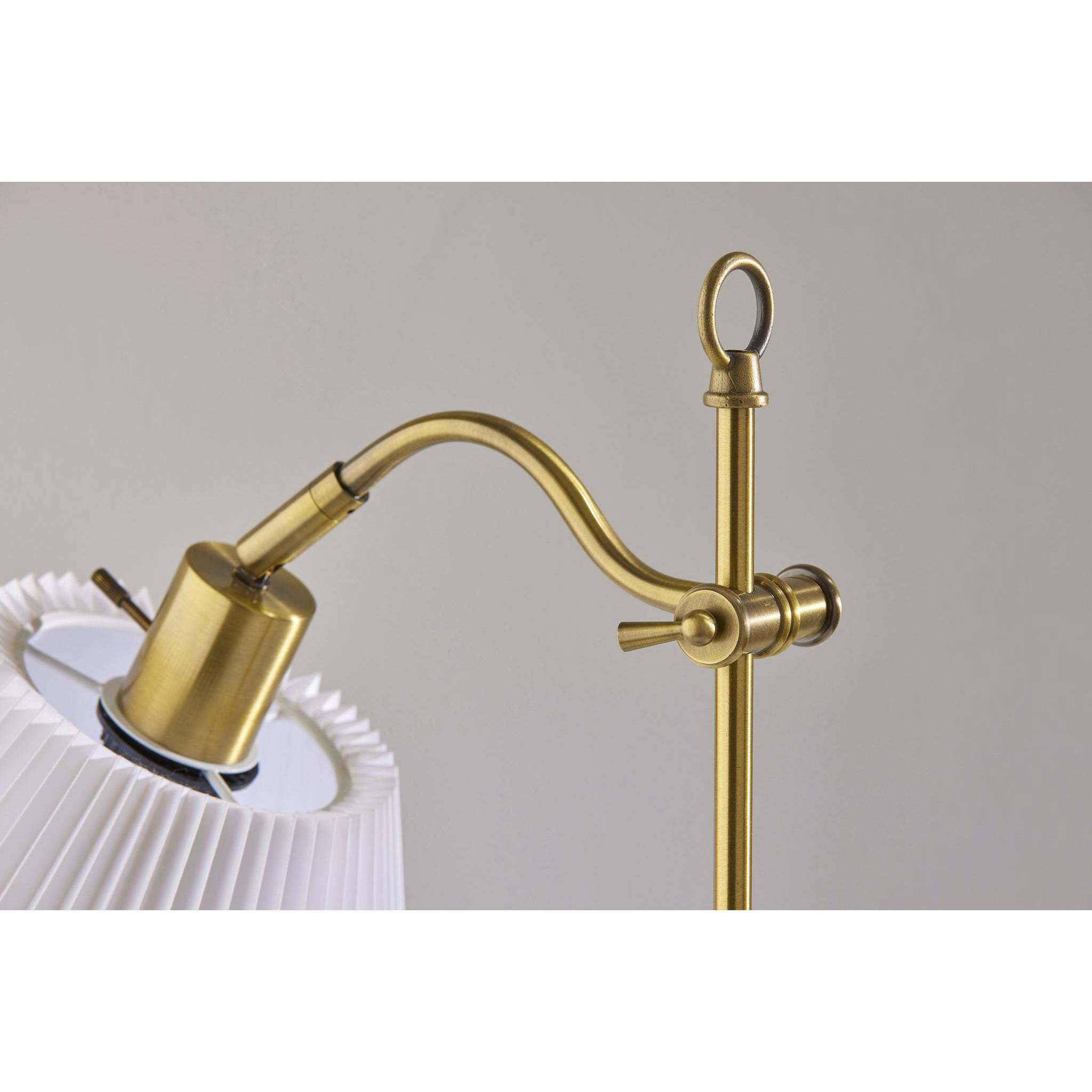 Derby 26 inch 60.00 watt Antique Brass Table Lamp Portable Light