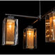 Polaris 4 Light 32.2 inch Coastal Black and Coastal Gold Outdoor Pendant in Coastal Black/Coastal Gold