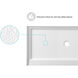 Laredo Glossy White Shower Base in 60 x 30 Center Drain