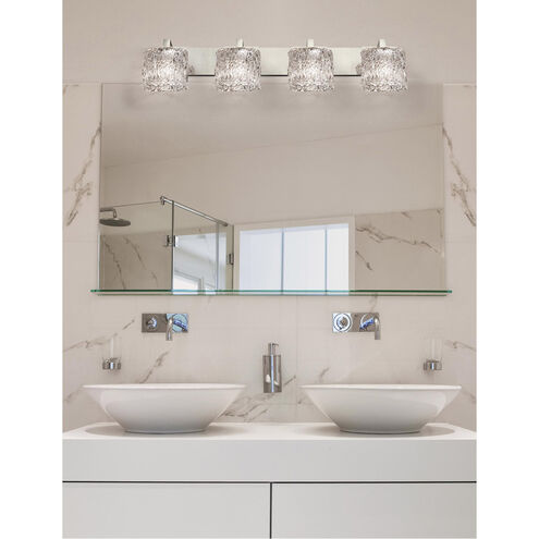 Veneto Luce LED 35.25 inch Brushed Nickel Bath Bar Wall Light in 2800 Lm LED, Lace (Veneto Luce), Oval