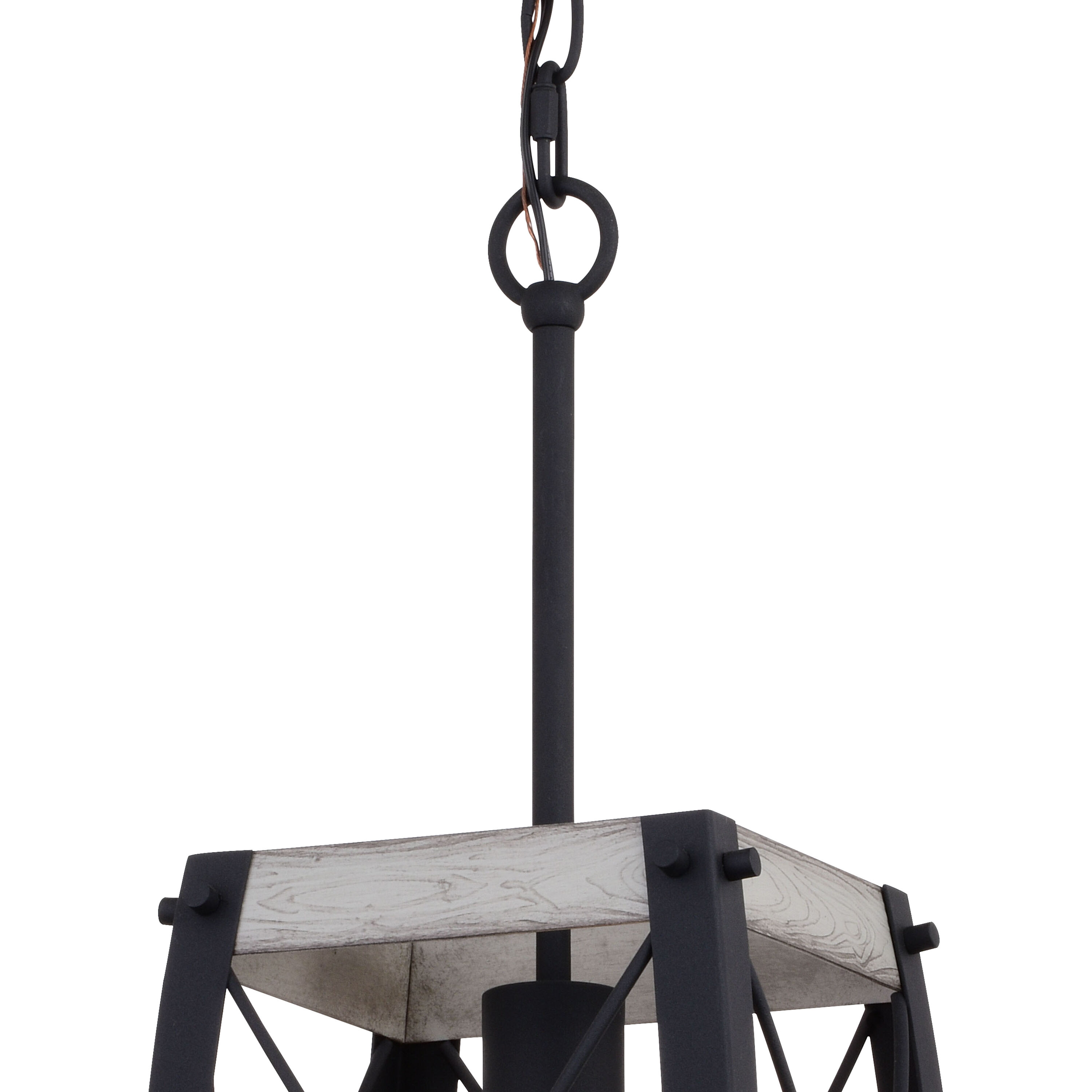 Montclare LED 7.5 inch Textured Black and White Ash Mini Pendant Ceiling Light