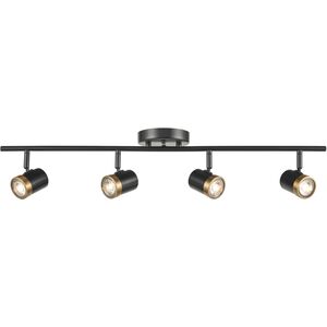 Oeil De Base 4 Light Ebony and Multiple Finishes Track Lighting Ceiling Light