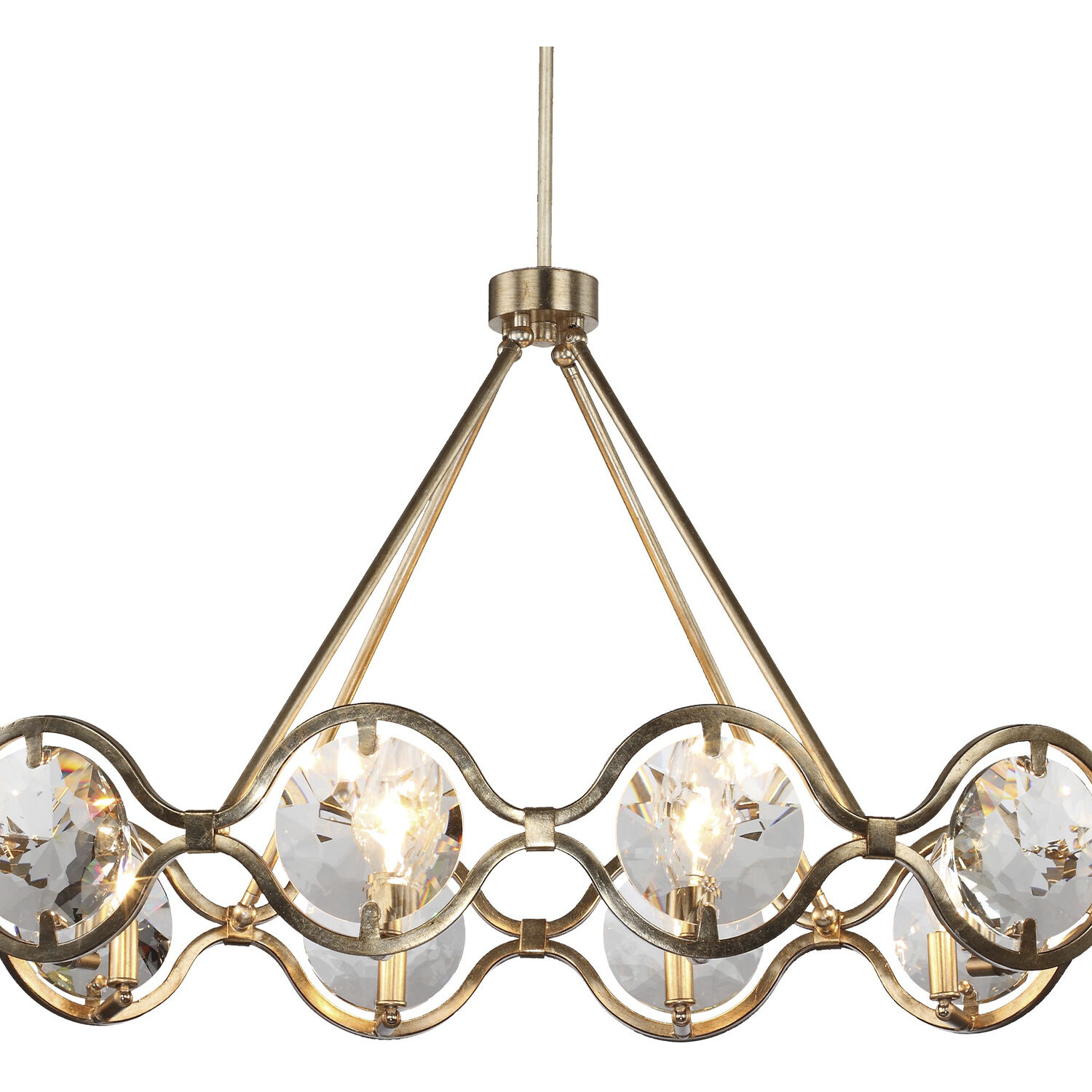 Quincy 10 Light 40 inch Distressed Twilight Linear Chandelier Ceiling Light
