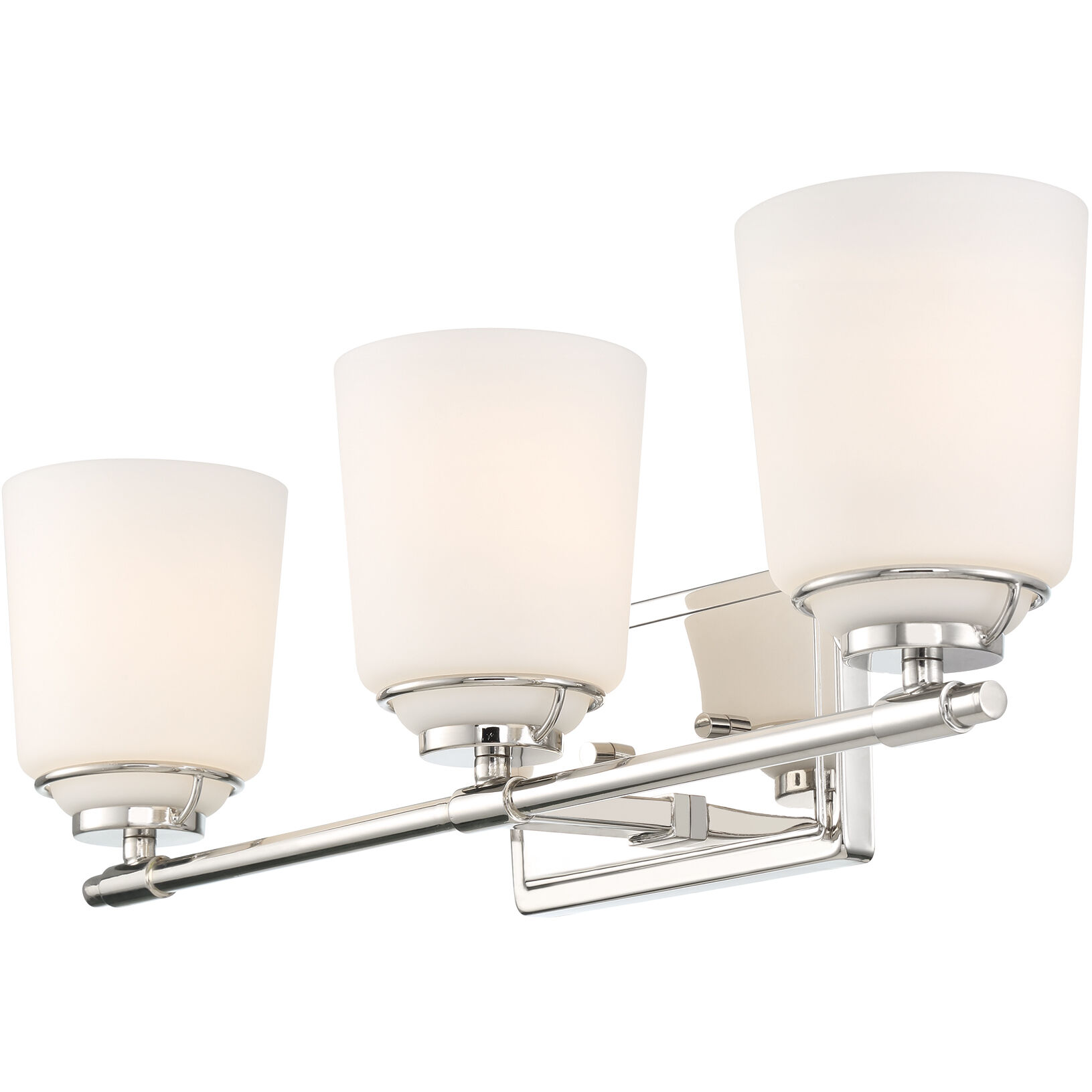 Stella 3 Light 23.5 inch Polished Nickel Vanity Light Wall Light
