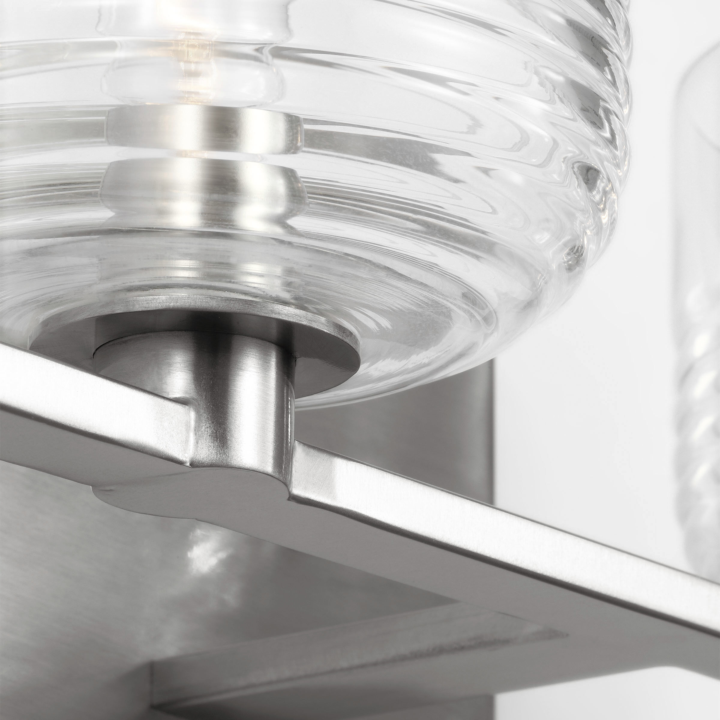 Drew & Jonathan Lochdale 4 Light 33.63 inch Brushed Nickel Vanity Light Wall Light, Large