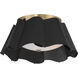 Waveform 3 Light 14 inch Dark Bronze with Legacy Brass Flush Mount Ceiling Light