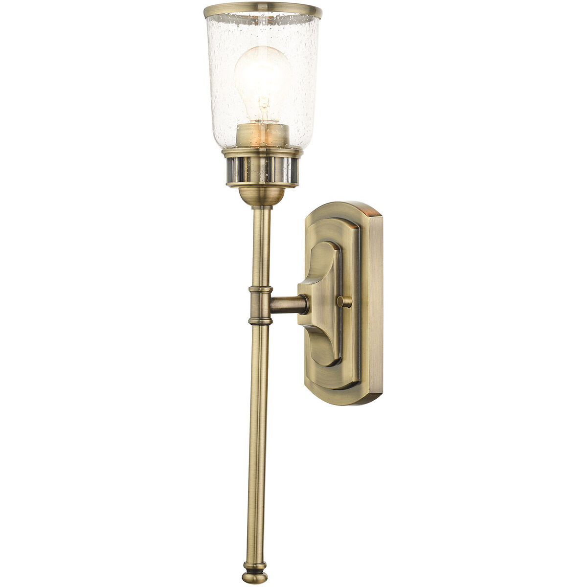Lawrenceville 1 Light 5 inch Antique Brass Single Sconce Wall Light