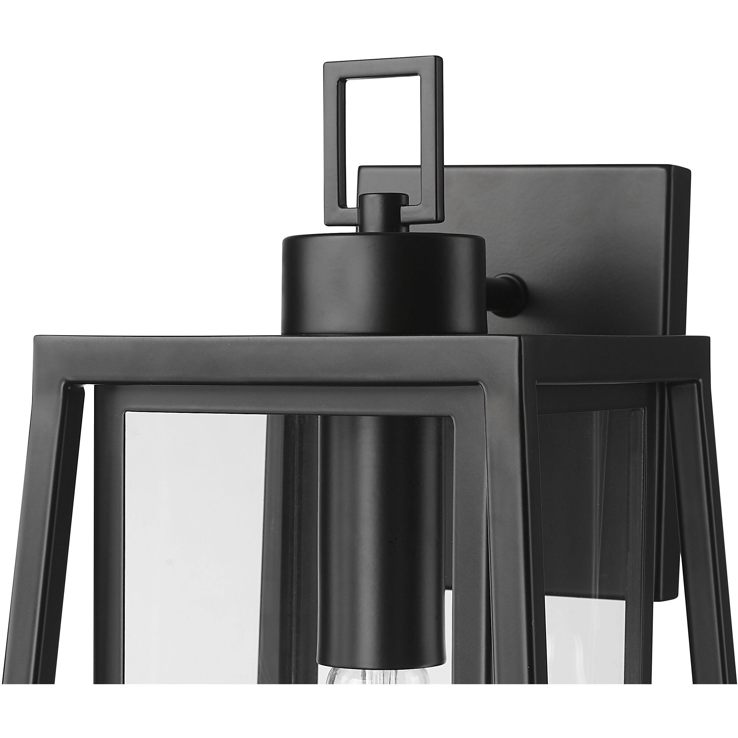 Denzell 1 Light 17.25 inch Powder Coated Black Outdoor Wall Sconce