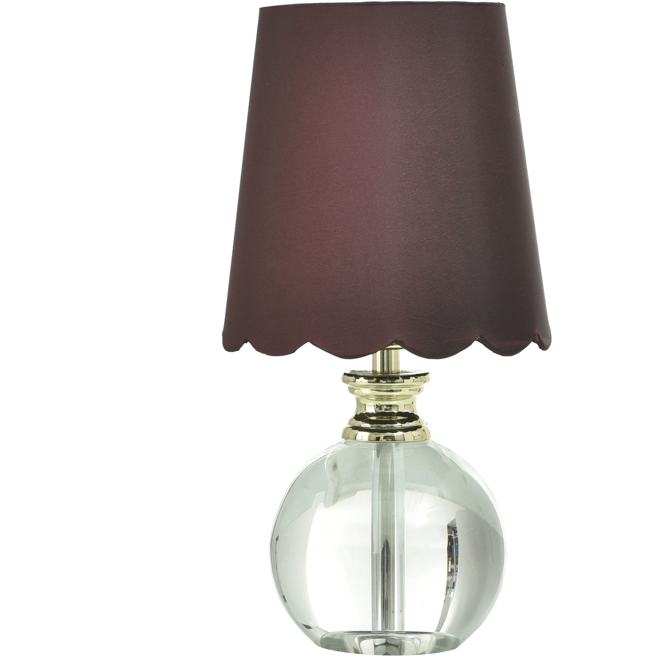 Beatrice 14 inch 40 watt Clear and Polished Gold Table Lamp Portable Light