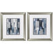 Abstract Blue and Gray Framed Art, Propac