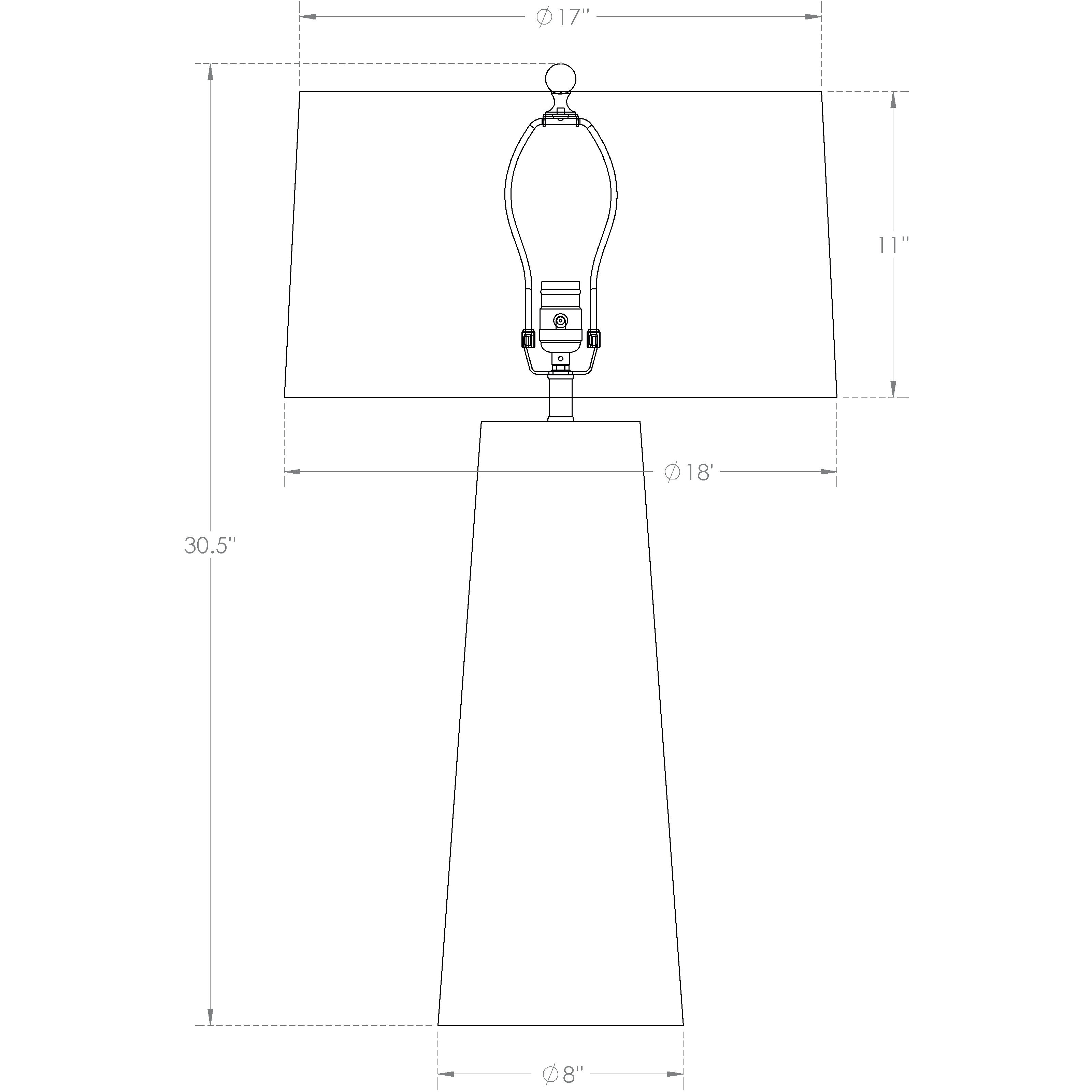 Christie 30.5 inch 150.00 watt Hand-Etched Ice Table Lamp Portable Light
