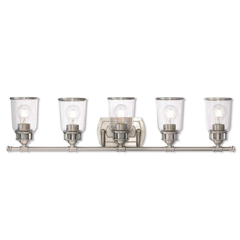 Lawrenceville 5 Light 36 inch Brushed Nickel Bath Vanity Wall Light