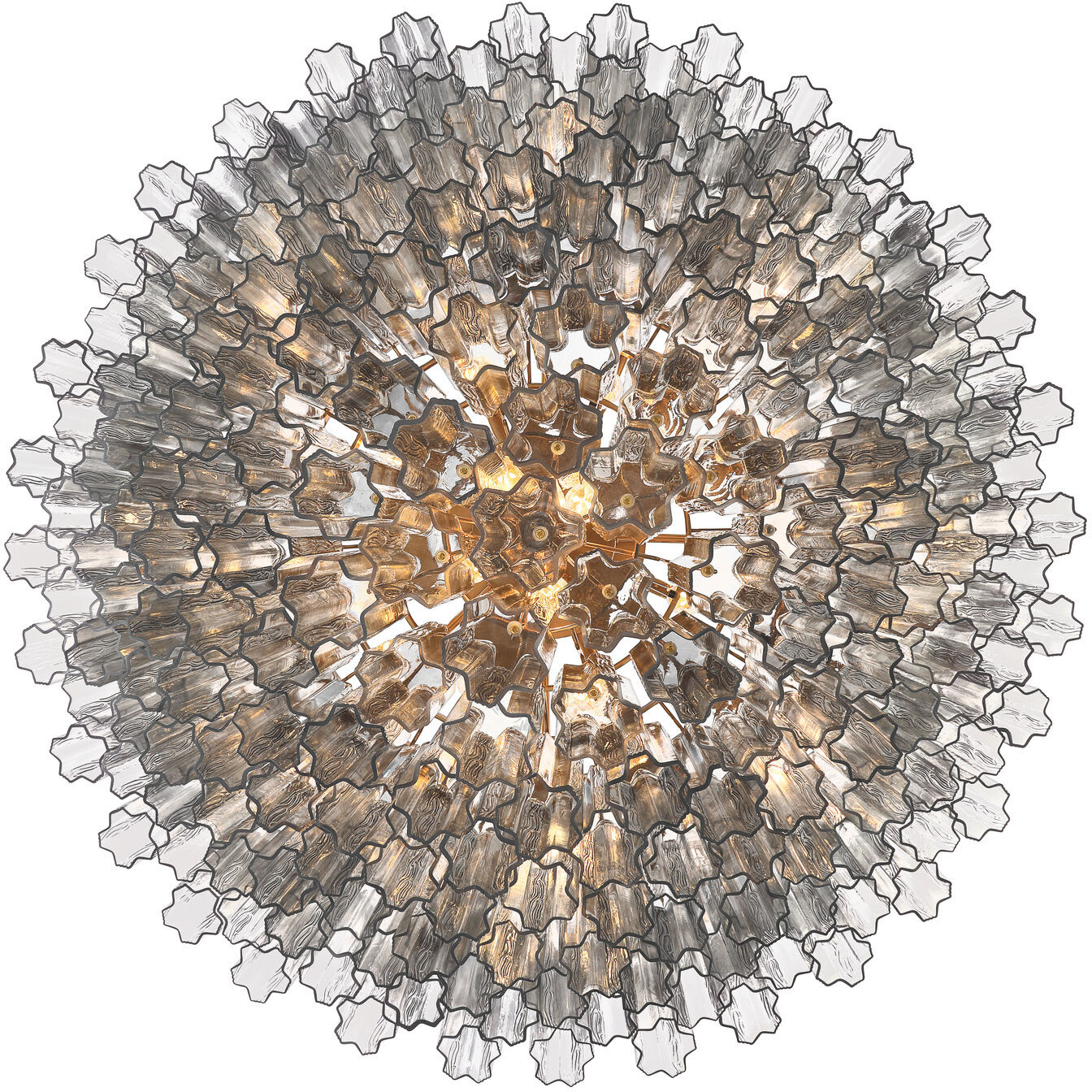 Addis 28 Light 49 inch Aged Brass Chandelier Ceiling Light