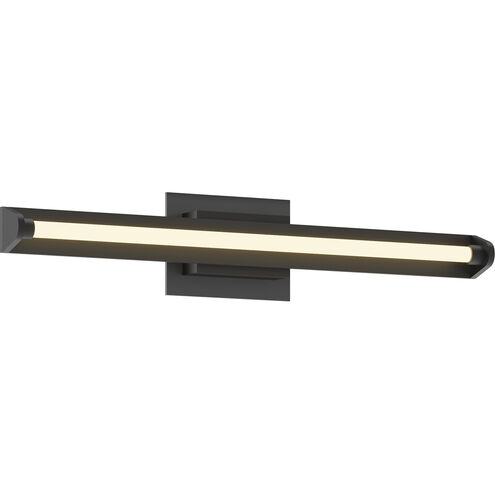 Plymouth LED 24.13 inch Black Bath Vanity Light Wall Light