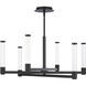 Jedi LED 27 inch Black Chandelier Ceiling Light, dweLED