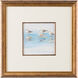 Lisa Kahn White Mat - Antique Gold Fillet Watercolor