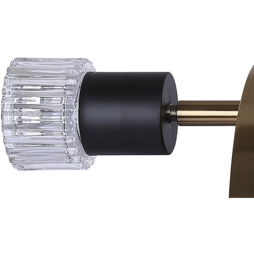 Elsee 3 Light Black/Gold Track Lighting Ceiling Light