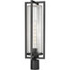 Aura 1 Light 25.75 inch Black Outdoor Post Mounted Fixture in G9