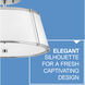 Clarke LED 15 inch Polished Nickel with Matte White Indoor Semi-Flush Mount Ceiling Light