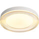 Ondulada LED 15.75 inch Sand White Flush Mount Ceiling Light in Smoky Acrylic