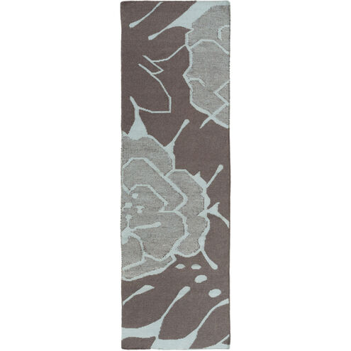 Paddington 36 X 24 inch Dark Brown, Denim, Khaki Rug