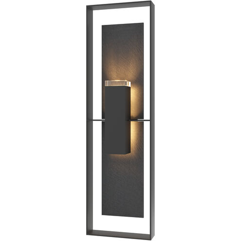 Shadow Box 2 Light 45 inch Coastal Black Outdoor Sconce, Extra Tall